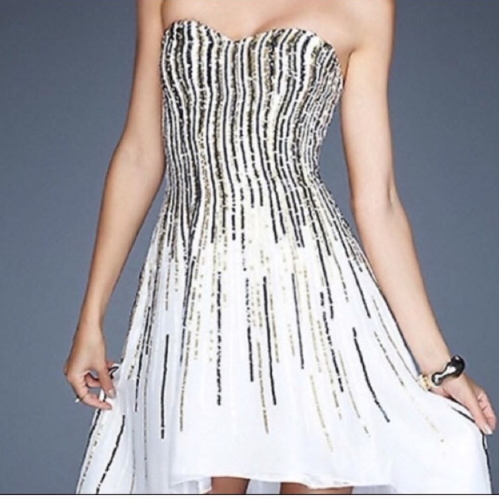 Sherri Hill Sequin Mini Dress Evening Prom Formal